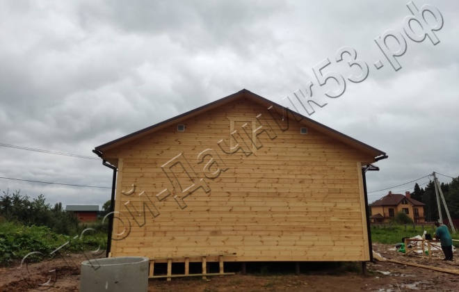 4 Каркасно-щитовой дом  Д-3, 9х8.5м, 67.5  М², Тверская область, Калязинский район, деревня Ярославищи. (10)